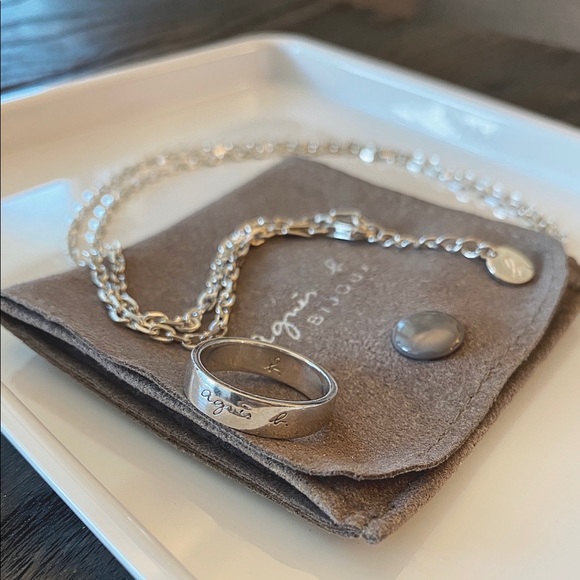 Agnes B. Ring Necklace in Sterling Silver (925) - Picture 2 of 2